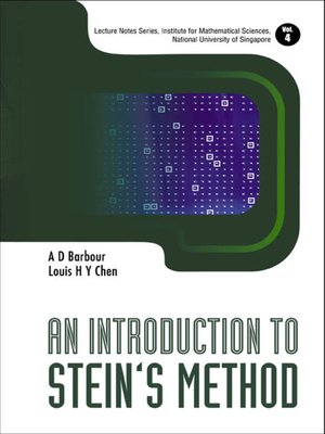 cover image of An Introduction to Stein's Method